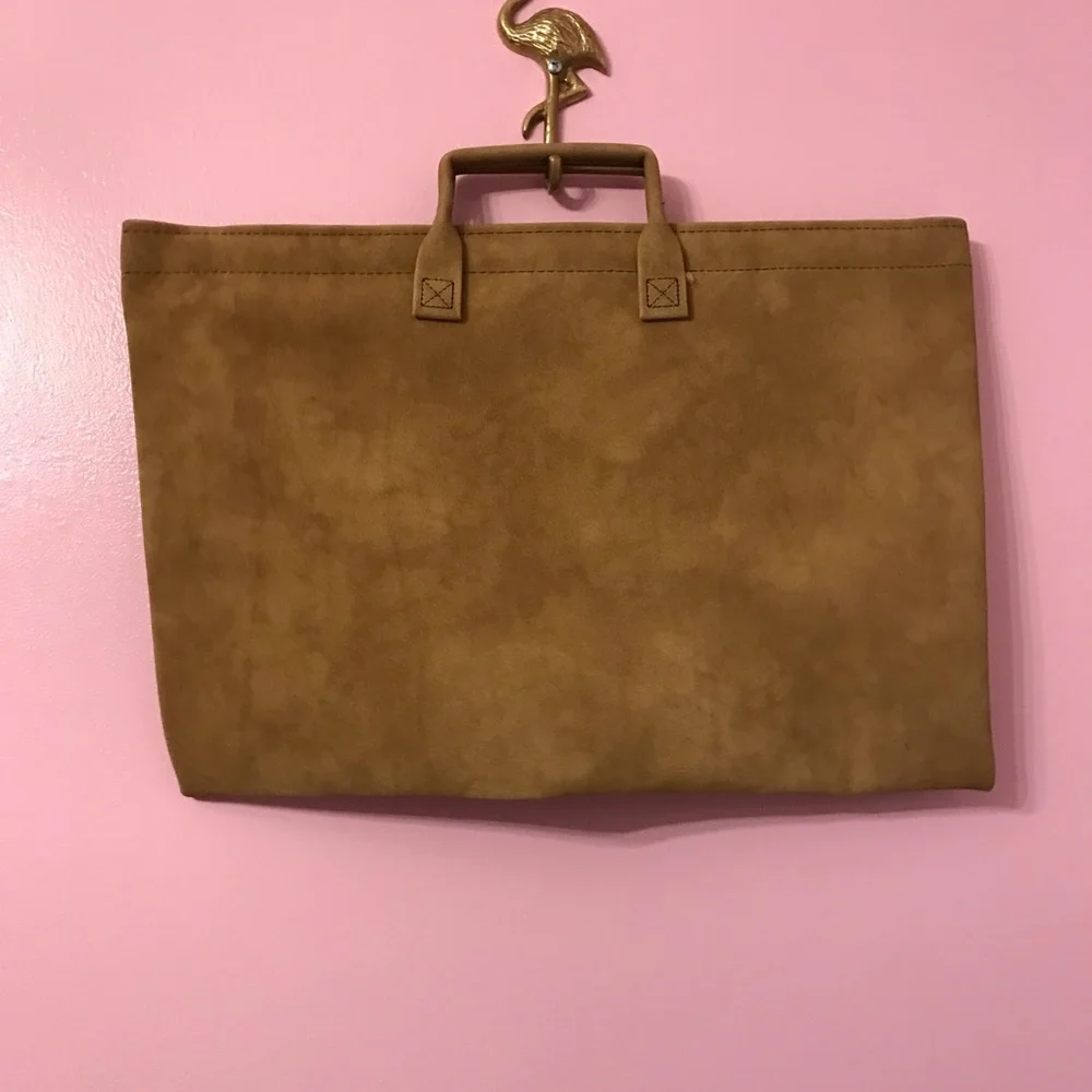 Vintage Hazel Tan Portfolio Document Briefcase